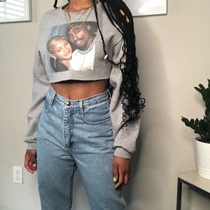 2Pac & Jada Crop Sweater Size Small